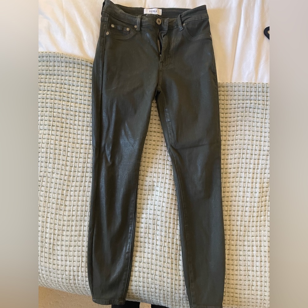 Pistola faux leather skinny jeans